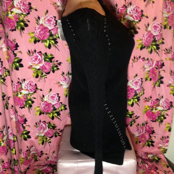 Philosophy sweater tunic mod punk slit knit cotton - Picture 4 of 6